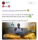 Eliud Kipchoge named UN Person of the Year
