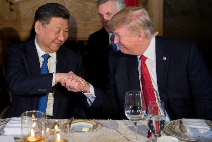 In April US President Donald Trump (R) hosted Chinese President Xi Jinping as part of efforts to persuade Beijing to turn the screw on North Korea