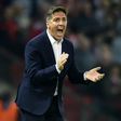 Celta Vigo's coach Eduardo Berizzo gestures on the touchline during the UEFA Europa League semi-final, second-leg football match between against Manchester United May 11, 2017