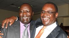 Lawyer Tom Ojienda with Evans Kidero
