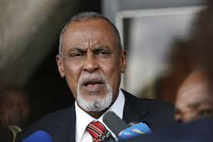 Garissa Senator Yusuf Haji during a past media briefing