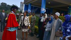 DP William Ruto with his wife Rachel after he graduated with a PhD at Nairobi University (twitter)