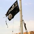 An Islamic State group flag