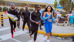 Diamond Platnumz with Kenya’s Tanasha Donna