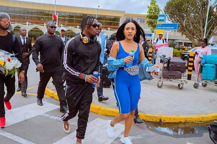 Diamond Platnumz with Kenya’s Tanasha Donna