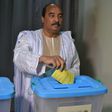 President Mohamed Ould Abdel Aziz of Mauritanian casts his vote in the country 's constitutional referendum on August 5, 2017