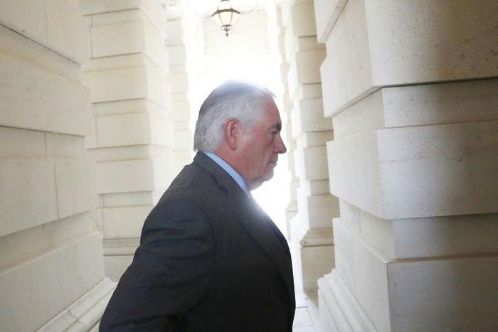 The US State Department is denying reports that top diplomat Rex Tillerson is planning to step down