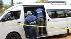 Kenyan police during a past investigation