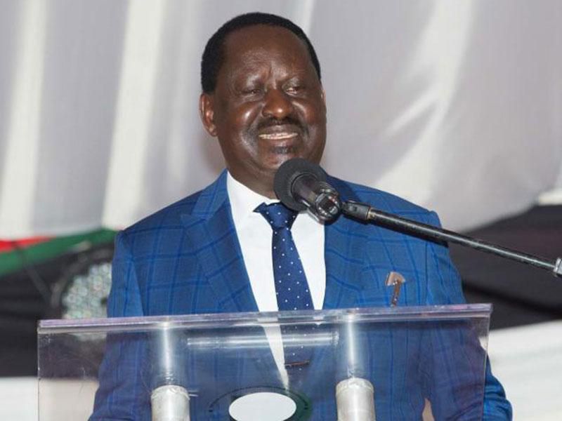 Nasa leader Raila Odinga during a past event