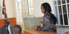 Grace Kanamu Namulo, the woman accused of stabbing Mr Nassor to death