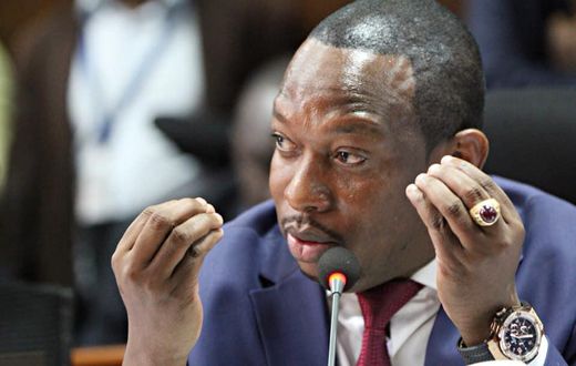 Nairobi Governor Mike Sonko during a briefing