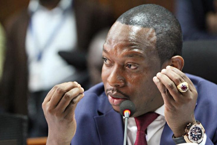 Nairobi Governor Mike Sonko during a briefing