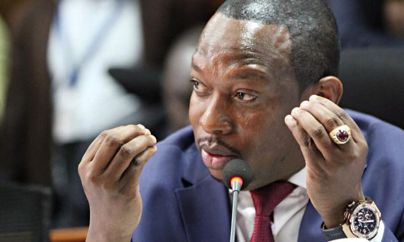 Nairobi Governor Mike Sonko during a briefing