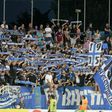 Bastia's fans cheer during the French Ligue 1 football match against Toulousen September 10, 2016 at the Armand-Cesari stadium in Bastia on the French Mediterranean island of Corsica