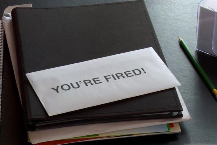 An unemployment letter on desk