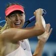Maria Sharapova of Russia competes against Jennifer Brady of the United States during day 1 of the Bank of the West Classic at Stanford University Taube Family Tennis Stadium on July 31, 2017 in Stanford, California