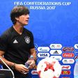 Germany head coach Joachim Loew arrives for a press conference during the Russia 2017 Confederation Cup in Sochi on June 24, 2017