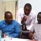 ODM party leaders John Mbadi (L), Edwin Sifuna (C) and Raila Odinga (R)