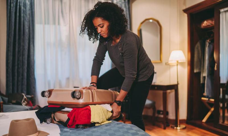 1. When leaving for your trip, choose a suitcase with some extra room.