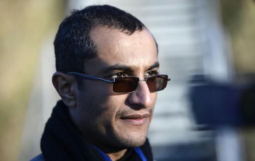 Yemeni rebel delegate Saelem Mohammed Noman al-Mughalles gives an interview in front of the peace talks venue in the picturesque Swedish village of Rimbo outside Stockholm, on December 5, 2018