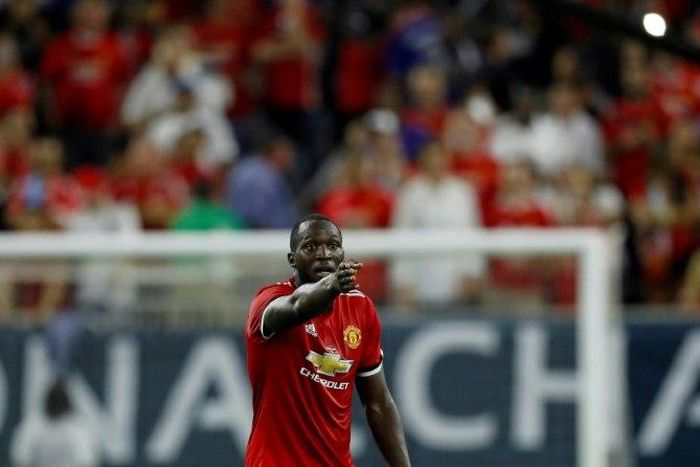 Manchester United's Belgian international Romelu Lukaku grabbed his second goal in his second start for United as the Red Devils eased past a disjointed City at Houston's NRG Stadium, on July 20, 2017