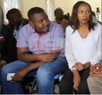 Nakuru Senator Susan Kihika with Sam Mburu