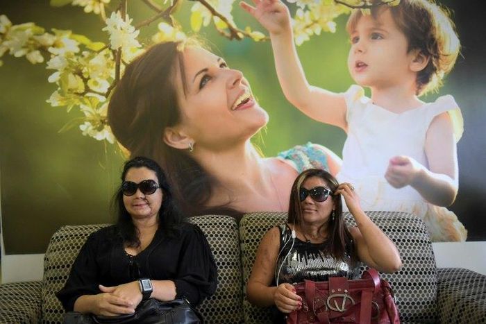 Colombian authorities say their country is one of the world's worst for acid attacks on people, such as these women waiting to see a plastic surgeon who specializes in helping such victims rebuild their lives
