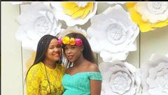 Jacky Vike and a friend