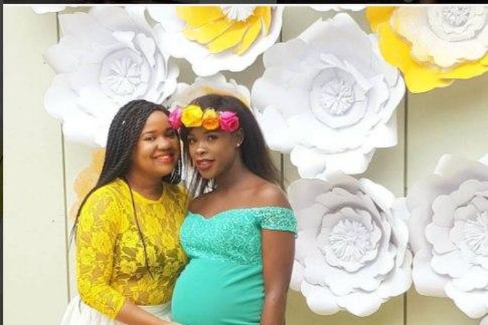 Jacky Vike and a friend