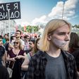 Around 1,000 people demonstrated in Moscow against Russian government controls on the internet