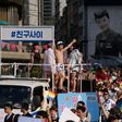 In last year's parade on June 28, 2015 participants dance and wave banners as part of the 'Korea Queer Festival' in Seoul