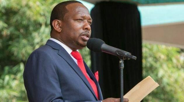 Nairobi Governor Sonko addressing the public