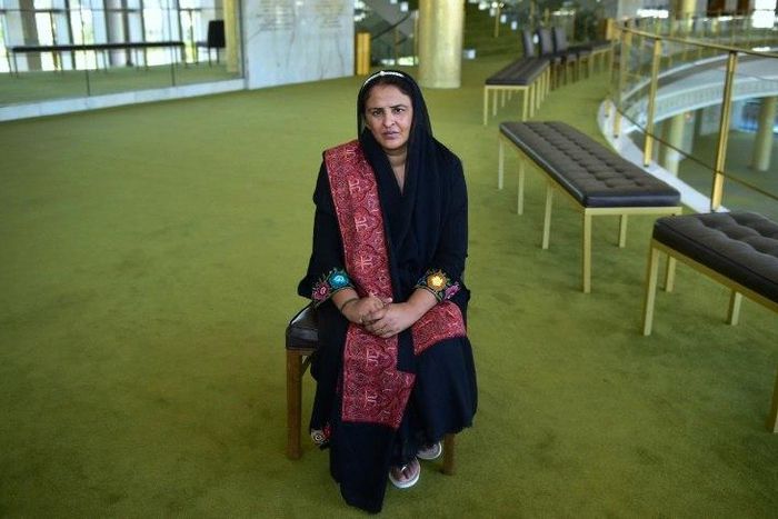 Pakistani rape survivor Mukhtar Mai at the home of the Los Angeles Opera in June for the West Coast premiere of "Thumbprint", an opera based on her story