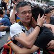 Same-sex activists in Taipei celebrating a court ruling in May that paves the way for Taiwan to become the first place in Asia to legalise gay marriage