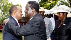 President Uhuru Kenyatta and ODM leader Raila Odinga