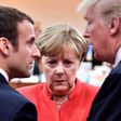 Three's a crowd? Macron, Merkel and Trump share a moment at the G20 summit in Hamburg