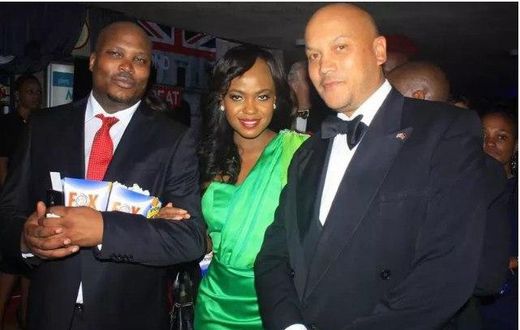 Anne Kiguta, Jomo Gecaga and a friend