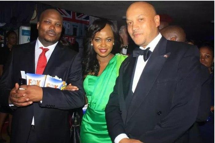 Anne Kiguta, Jomo Gecaga and a friend