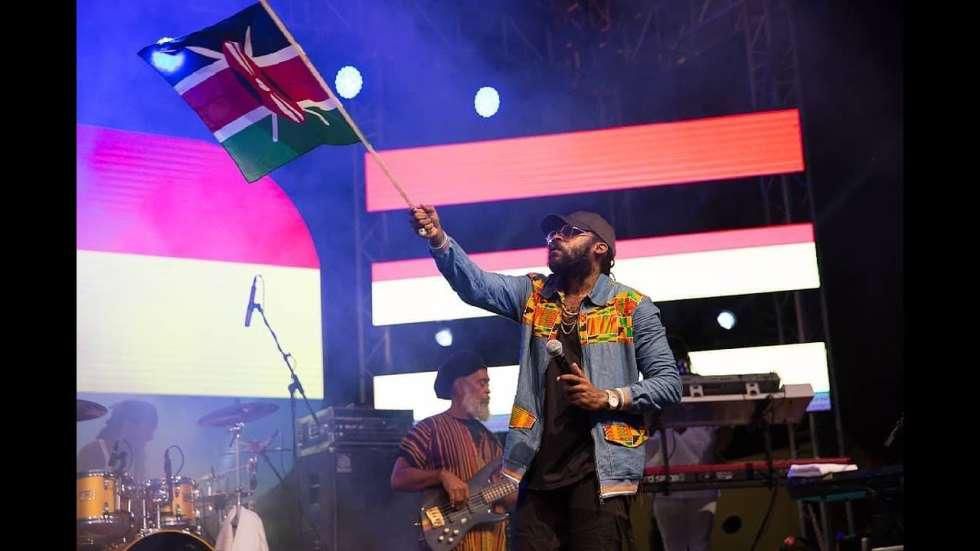 Tarrus Riley during his Kenyan concert