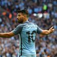 Manchester City's Argentinian striker Sergio Aguero gestures during the FA Cup semi-final football match against Arsenal April 23, 2017