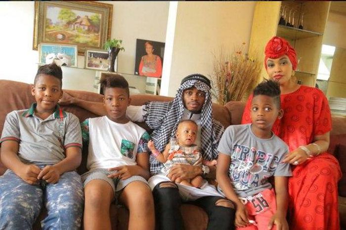Diamond, Zari and sons of the late Ivan don