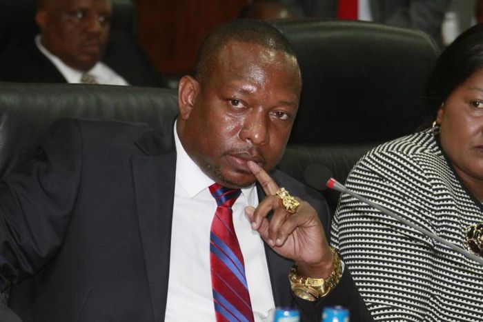 Nairobi Governor Mike Sonko during a public hearing