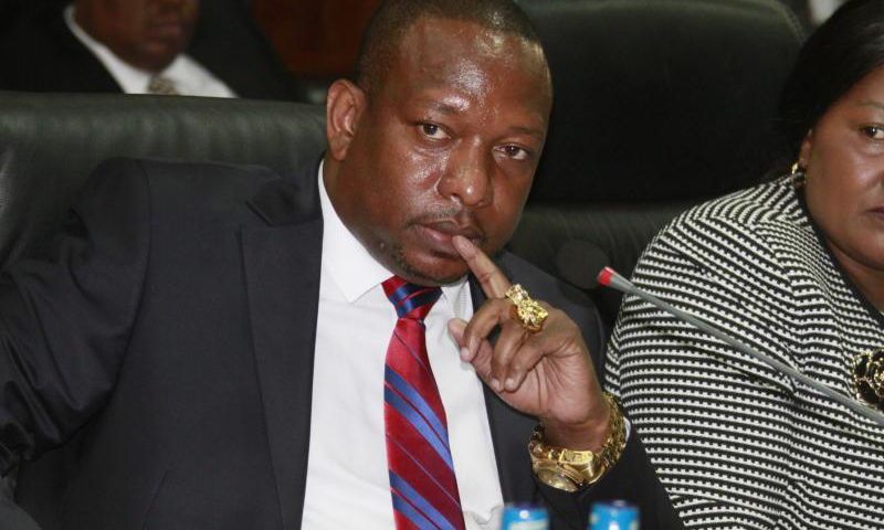 Nairobi Governor Mike Sonko during a public hearing