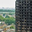 The charred remains of clading on the outer walls of the burnt out shell of the Grenfell Tower block in London have prompted urgent tests in other towers for possible fire risk