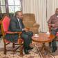 President Uhuru Kenyatta with senatro Gideon Moi during a past visit to former President Daniel Arap Moi (twitter)