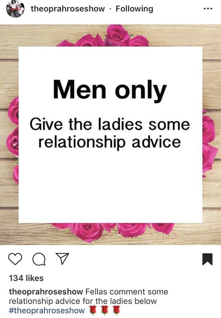 15 Men give ladies relationship advice and it's the best thing you will read today