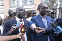 File Image of Paul Wanyama with Evans Kidero. Wanyama was arrested by DCI operatives on Friday