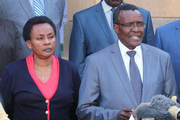 File image of CJ David Maraga with DCJ Philomena Mwilu