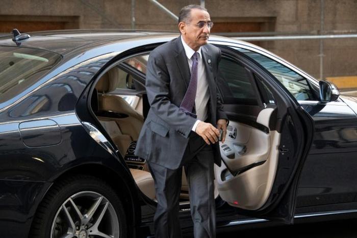 Kuwait's Minister of Oil and Electricity Bakheet Al-Rashidi arrives at the headquarters of the Organization of Petroleum Exporting Countries (OPEC) in Vienna, on December 5, 2018, where member states agreed to cut output from the start of next year