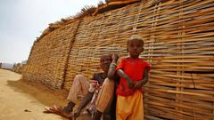 South Sudanese at the Al-Nimir refugee camp in South Sudan, where six million people are now struggling to find food each day, UN aid agencies say